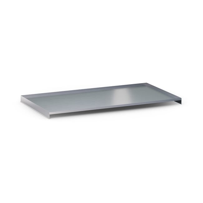 Edelstahl-Boden-Abtropfschale, 15mm Rand